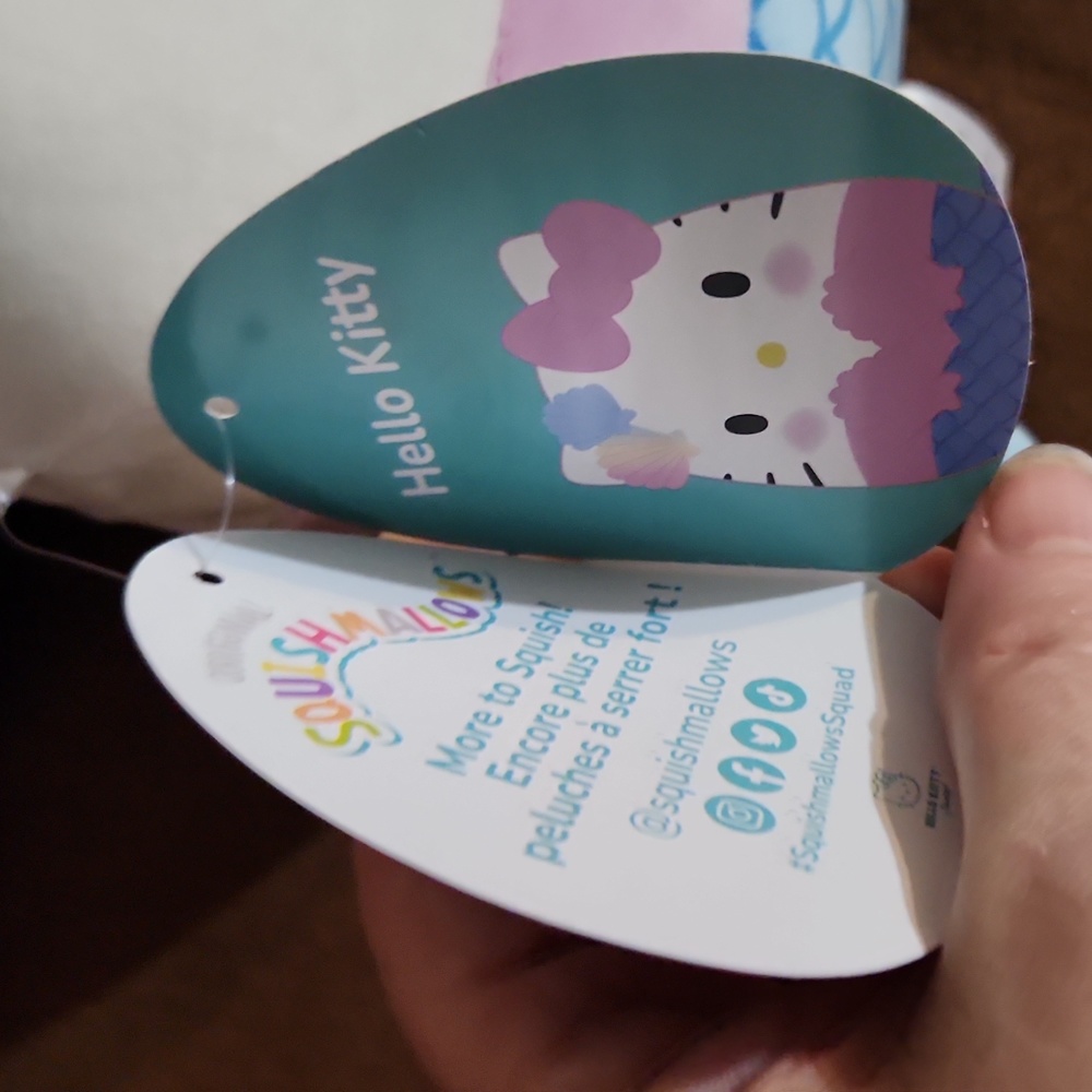 NWT Hello Kitty Mermaid 🧜♀️ Squishmallows Kellytoy - Picture 5 of 5